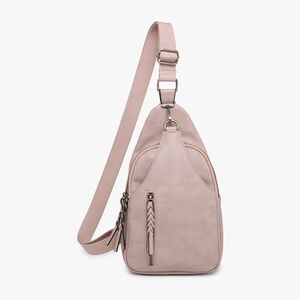 Nikki Dual Compartment Sling Pack Bag - Sand